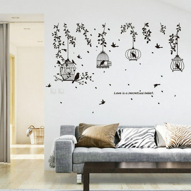 Damask Pattern Wall  Stickers Removable Home Decor Vinyl Decor Art Set of 24